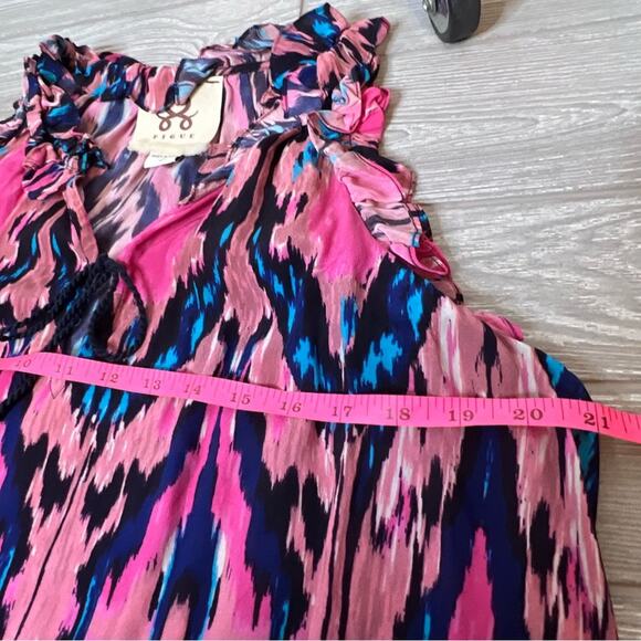 Figue Fabiana nomadic ikat pink tank top sz L - Picture 7 of 8